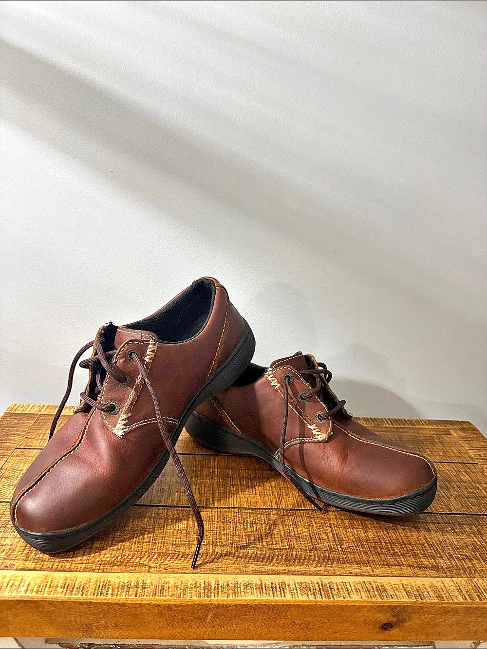 Dr. Martens 7A79 AW004 Leather Shoes Brown US 9